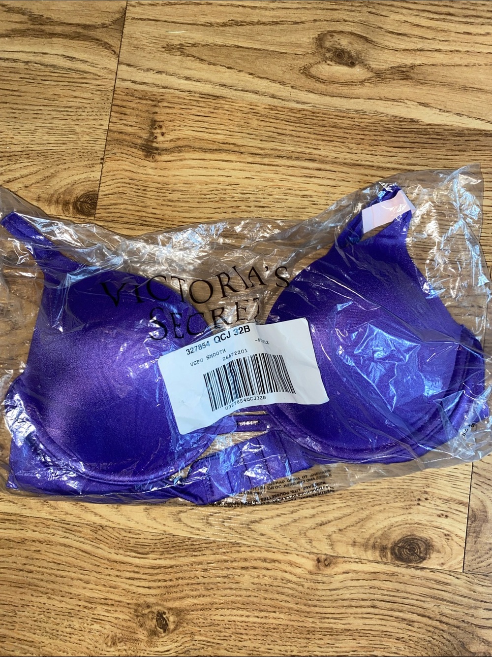 NWT Victoria Secret Pushup Smooth Bra Purple 32B